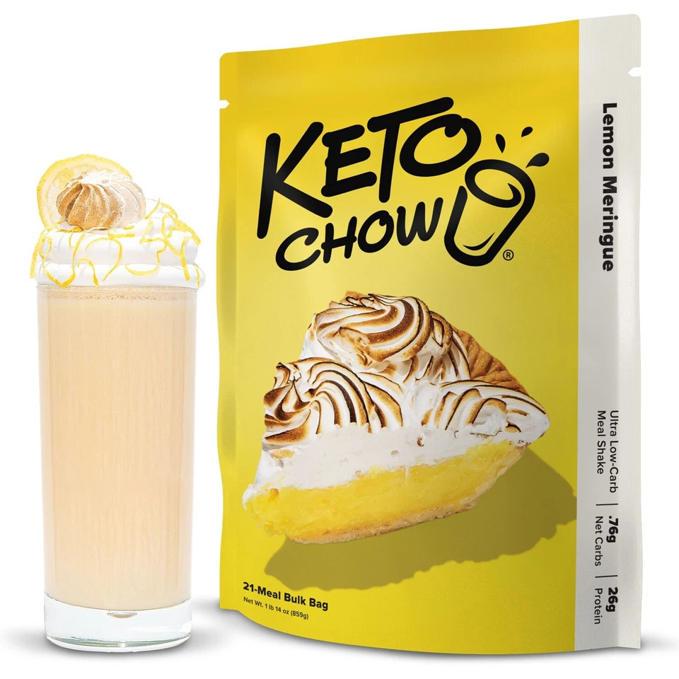 Batido de comida ultra bajo en carbohidratos Keto Chow merengue limón Foto 2 de 4