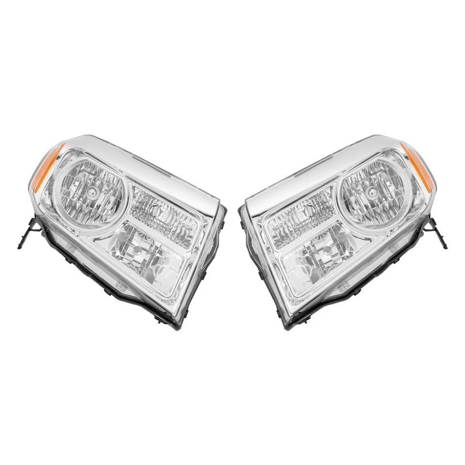Left+Right Headlight Pair Halogen Headlight Assembly For 2012-2015 Honda Pilot Foto 2 de 4