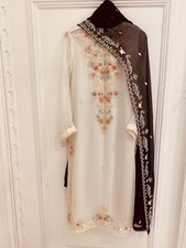 Agha Noor 3 piece salwar kameez and dupatta heavily embroidered dress.
