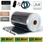 Infrarot Fußbodenheizung SET Elektrische Heizfolie Bodenheizung Laminat Parkett