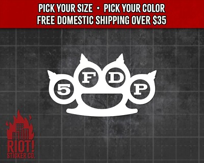 Five Finger Death Punch Decal 5FDP Heavy Metal Decal for Car, Laptop, Tumbler