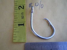 50 PCS. BIG GAME STAINLESS STEEL FISHING CIRCLE HOOKS 39960D SIZE #12/0 