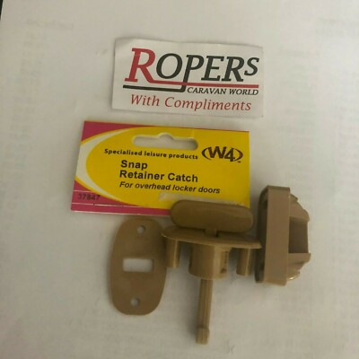 W4 SNAP RETAINER CATCH LOCKER DOOR OVERHEAD CATCH BEIGE  X 2  W4 37847