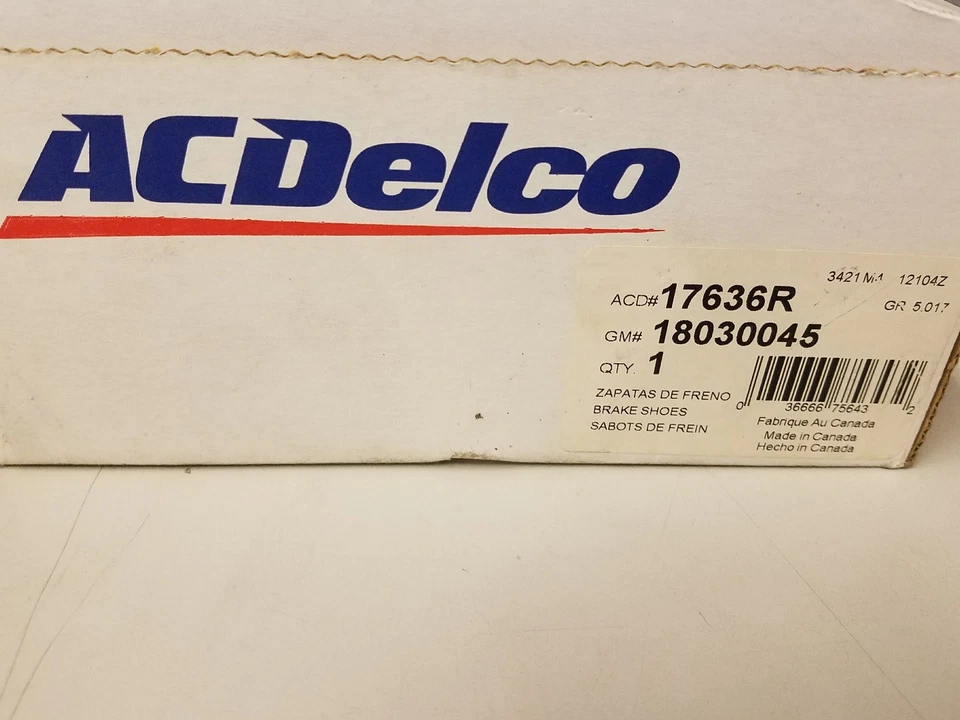KIT ZAPATA FRENO TRASERO ORIGINAL GM 18030045 1997 CHEVY VENTURE OLDSMOBILE SILUETA Foto 2 de 2