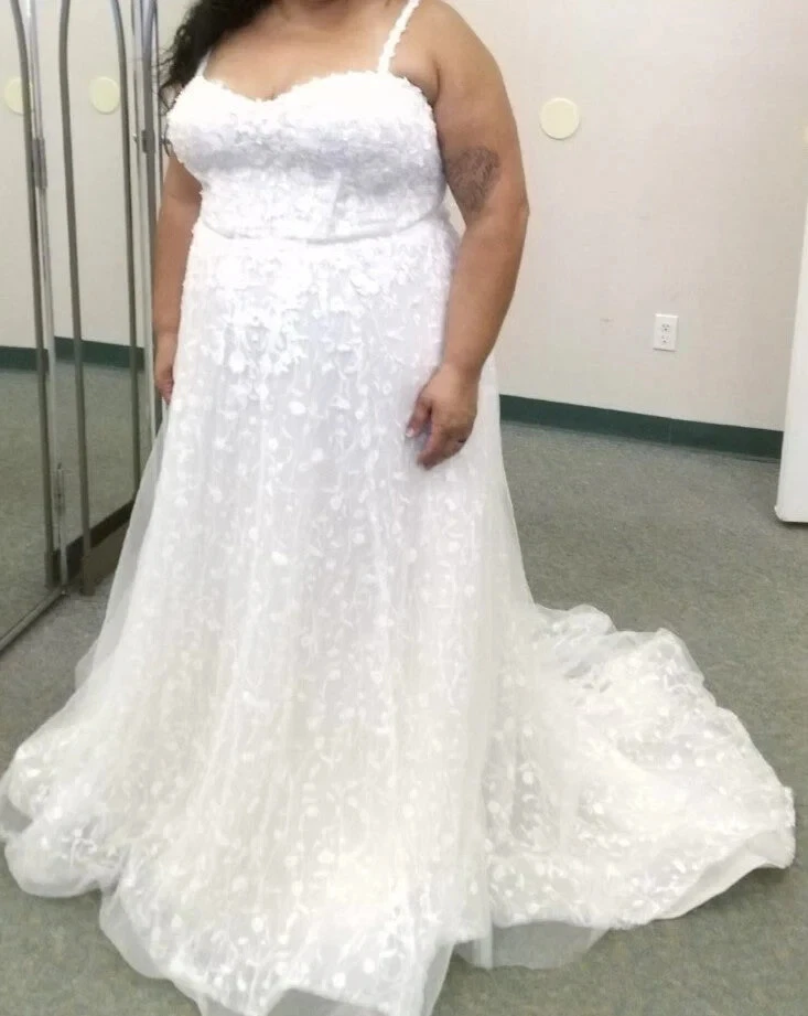 Empire Waist Straps & Spaghetti Straps Sleeve Wedding Dresses for sale |  eBay