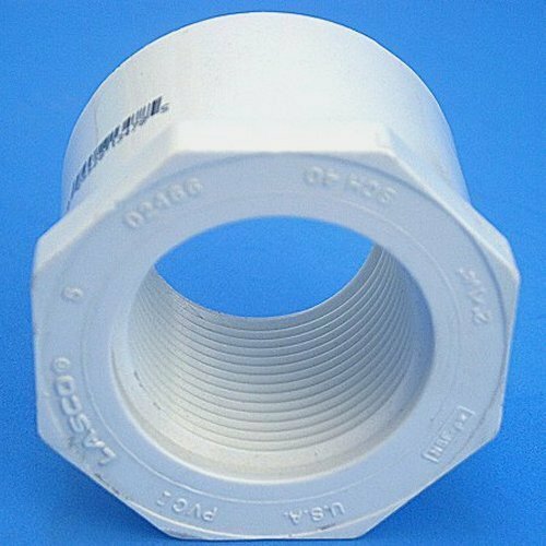 K351 Lot 2 Reducer Bushing 2x1.25 Spigot/Thread Schedule 40 PVC Plastic Fitting - Picture 4 of 5