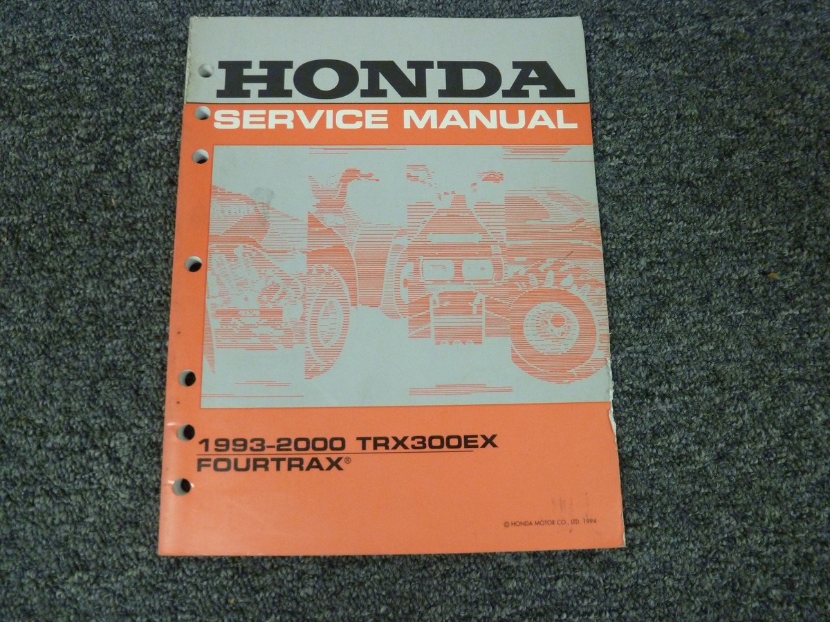 1993 1994 1995 1996 Honda TRX300EX FourTrax ATV Shop Service
