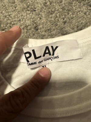 PLAY COMME des GARCONS Pink Heart T-shirt Size XL Cotton AZ-T105