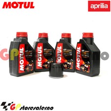 TAGLIANDO OLIO + FILTRO MOTUL 7100 10W50 APRILIA 1000 TUONO V4 R APRC 2013