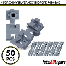 50Pcs Tailgate & Door Lock Rod Latch Retainer Clips for Chevrolet GMC 4mm Nylon