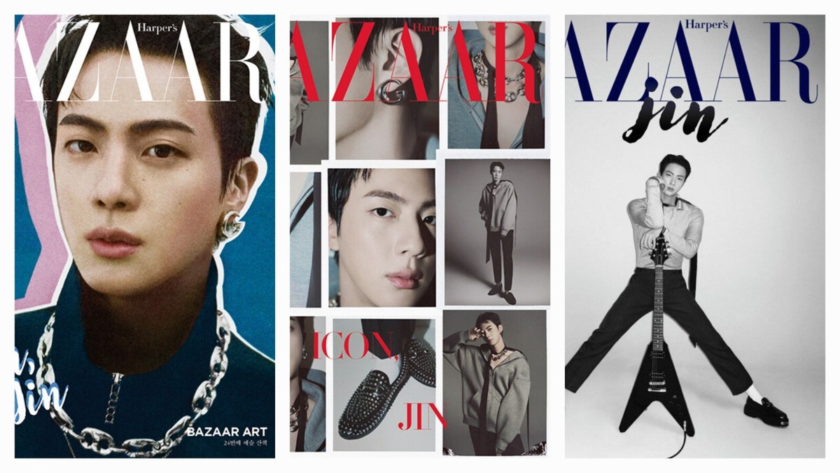 BTS JIN HARPER'S BAZAAR Korea 2024 September Cover 2024.09 Whole