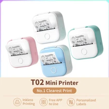Phomemo T02 Portable Pocket Mini Thermal Printer Photo Label Sticker Bluetooth