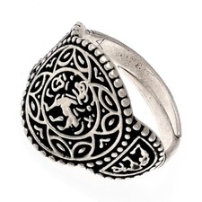 Angelsächsischer Ring Aethelswith Fingerring der Wikinger Bronze/Versilbert
