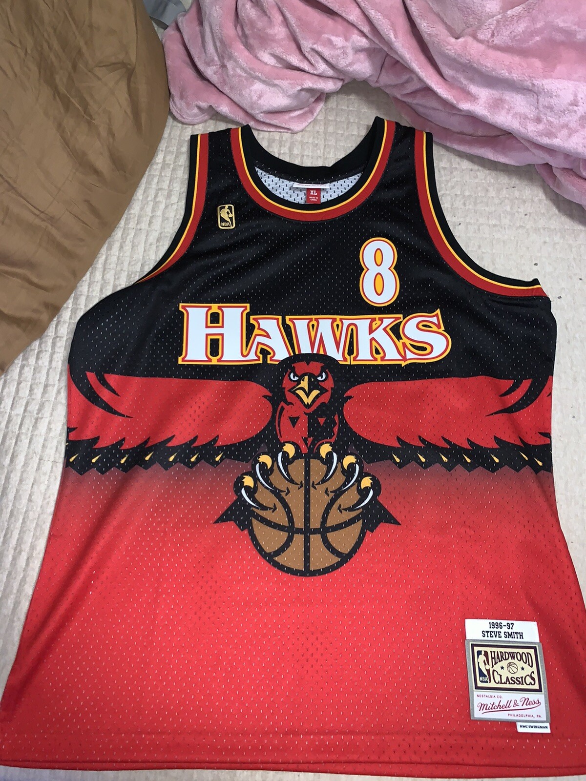 Authentic Mitchell & Ness Steve Smith #8 Atlanta Hawks Men's XL Swingman Jersey