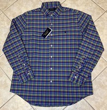 Ralph Lauren Mens L 16.5 Classic Fit Plaid Stretch Poplin Shirt L/S Shirt NWT