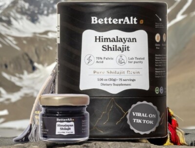 Better Alt, Pure Himalayan Shilajit Resin Gold Grade 75% Fulvic Acid, 1.06 oz