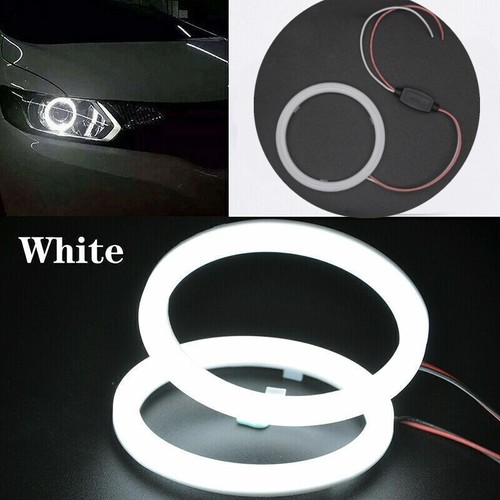 60mm/70mm/80mm/90mm/100mm/110mm Car COB LED Angel Eyes Halo Ring Fog Light Lamps - Picture 11 of 14