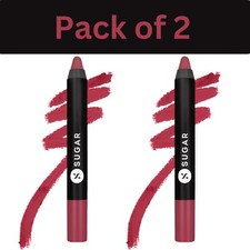 SUGAR Cosmetics Matte as Hell Lip Crayon Last...