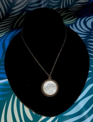 Havana Map Pendant Necklace 