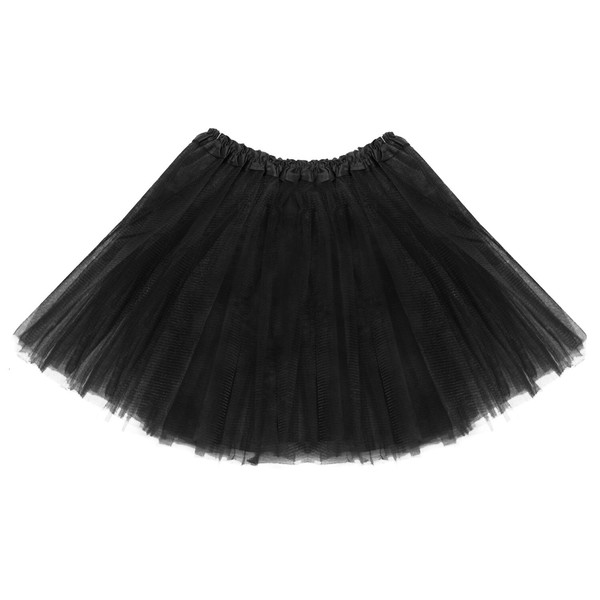 Tutu TüTü Reifrock TüLlrock Damen Rock Schwarz Fasching Karneval 60 - 116 Cm-image