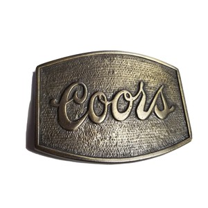 vintage coors belt buckle