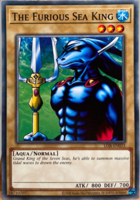 Yu-Gi-Oh! - The Furious Sea King - LOB-EN033 - Leg. of Bl. E-25th -Unl. E - NM/M