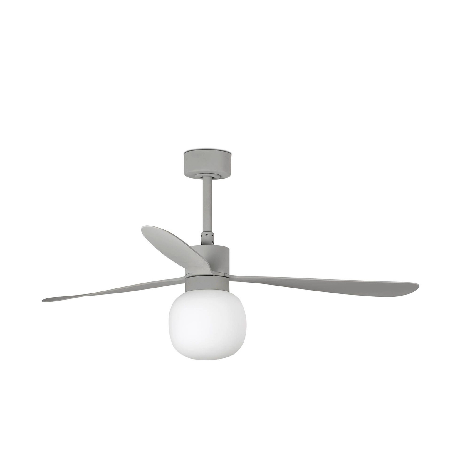 DC Ceiling fan with Remote control Amelia Grey Quiet fan with LED Light Dimmer