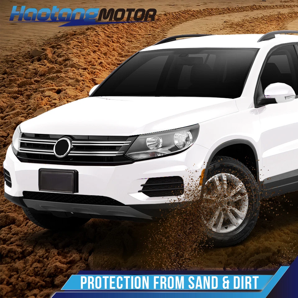 Guardabarros delantero derecho y derecho apto para Volkswagen Tiguan 2012-2017 plástico texturizado Foto 3 de 4