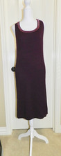Adrienne Vittadini Sweater Dress Embellished Sleeveless Sz M