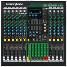 Berlingtone BR-212MX,12-Channel Professional Bluetooth Audio Mixer, 24 DSP EFX