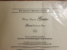 Creative Memories Power Layouts Reusable Guides Pack of 15 New in Packaging 2003