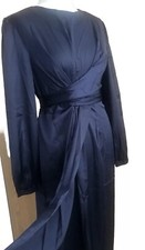 Maxi wrap dress Modest dress Womens Abaya Long Modest tie back Maxi dress