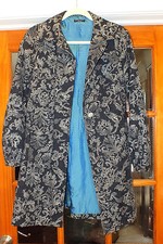 Beautiful Ladies Sisley Italy Flower Motif Coat/jacket Sz. 42