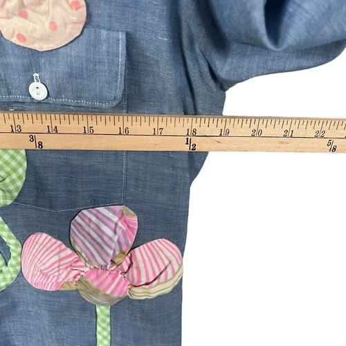 JC Penny Big Mac Embroidered Blouse Women’s Small Multicolor Vintage Floral - Picture 7 of 11
