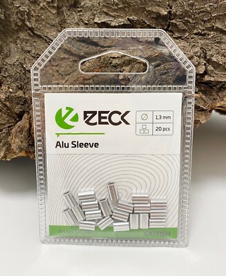 Zeck Wels Alu Sleeve Quetschhülsen 1,3mm 20 Stück Klemmhülsen Waller Cat NEW OVP