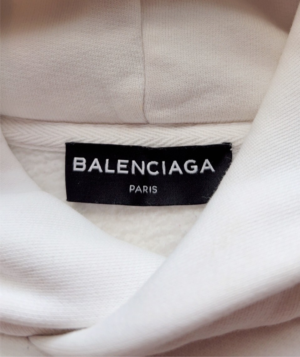 BALENCIAGA バレンシアガ BB Mode Hoodie パーカー 白 Balenciaga White New BB Mode Hoodie Balenciaga
