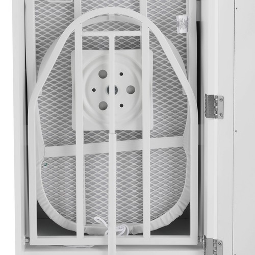 Faltbarer Bügelbrett Schrank Halter Aufhänger mit Spiegel Wandmontage 34,3 x 12,6 Zoll - Bild 7 von 15