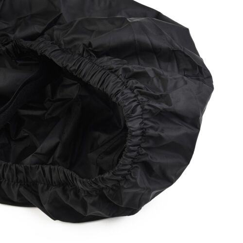 Motorcycle Rain Seat Cover Universal Flexible Waterproof Saddle Cover Black - Picture 16 of 50