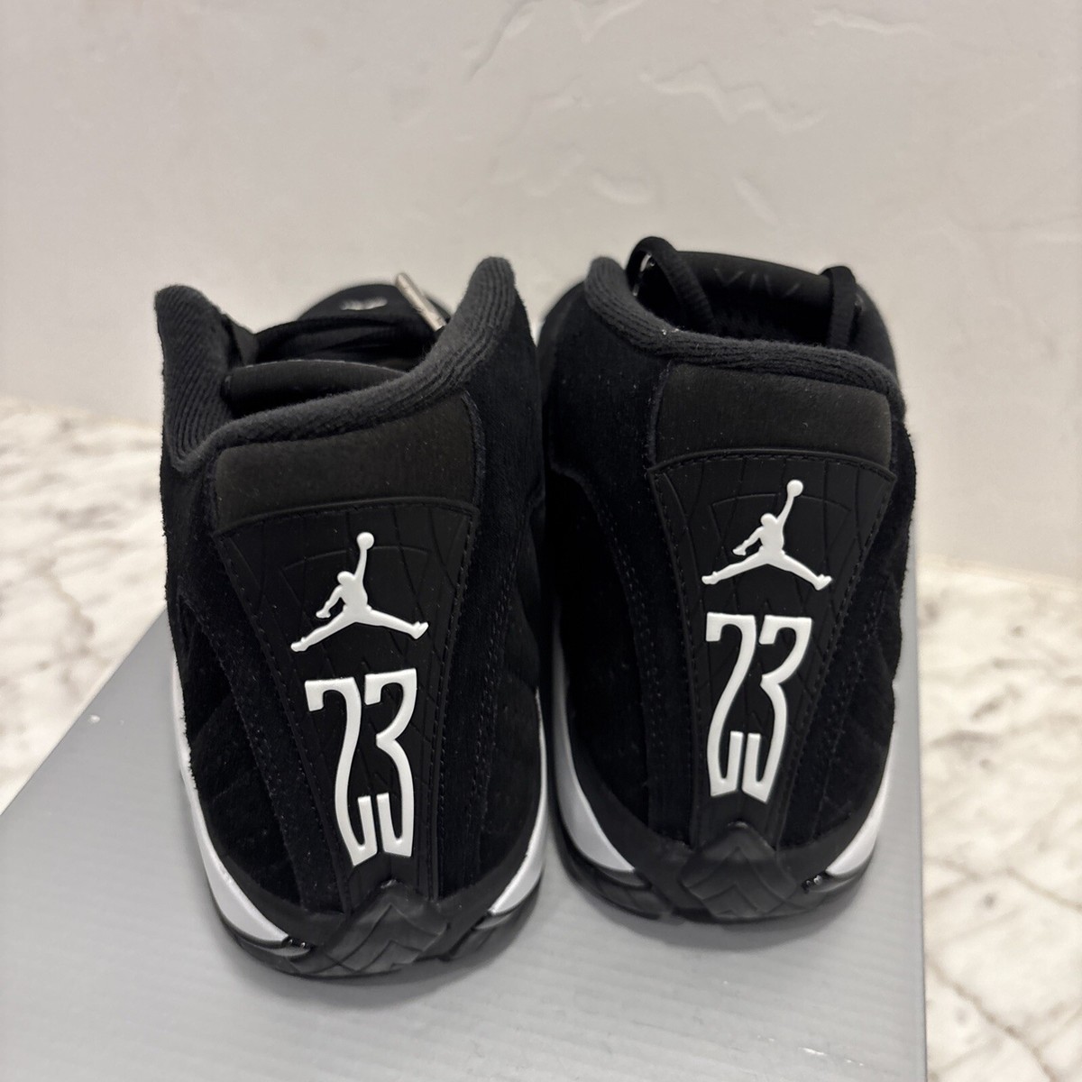 Size 7.5 - Air Jordan 14 Retro Black White for sale online | eBay
