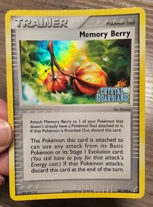 Pokemon TCG Memory Berry 80/100 Ex Crystal Guardians Holo Foil Stamped NM
