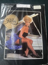Thigh Hi VTG Stockings Size B. White