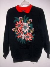 NEW 2X CHRISTMAS SEASON SHIRT LITE FLEECE w necklace 53" chest 29"length