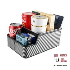 Car Seat Organizer with Compartment,Small Caddy for Car Black