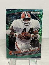 2025 Prizm Earnest Byner Green Shimmer FOTL #/7 Cleveland Browns SSP RARE
