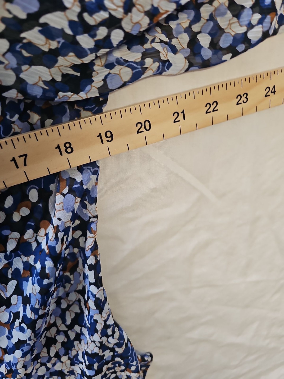 Autograph Marks & Spencer Blue Abstract Print Blouse UK16 OO1036 image 4