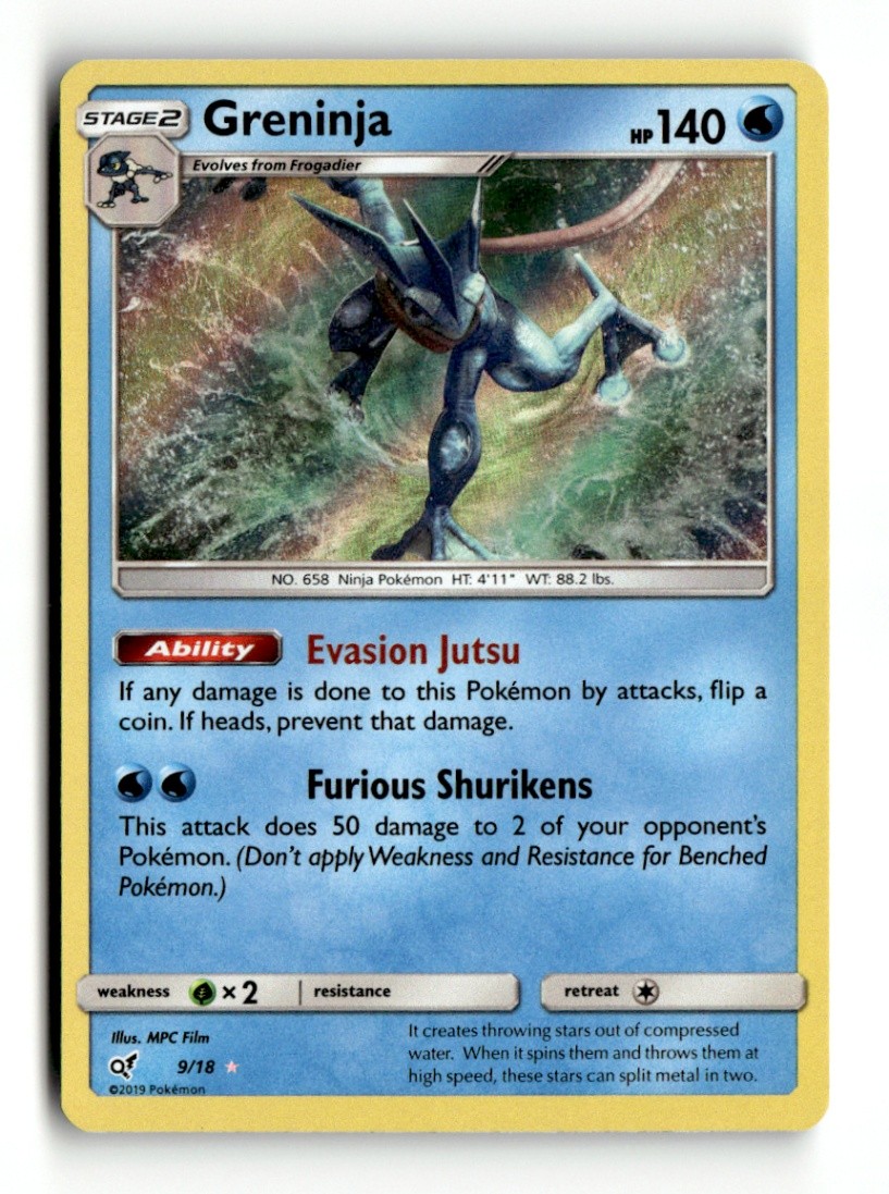 Greninja Holo Rare Detective Pikachu 9/18 LP Pokémon TCG