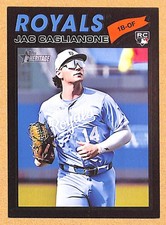 2026 Topps Heritage Black Border #136 Jac Caglianone stated print run of 50 SSP