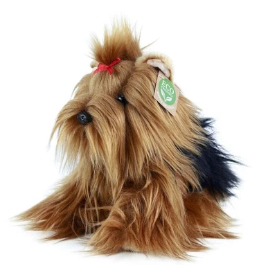 RAPPA Yorkshire Terrier 21 cm sitzend mit Schleifchen Kuscheltier Hund Plüschtier