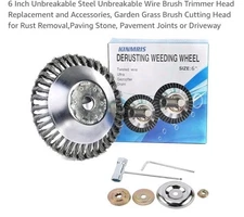 Derusting Weeding Abrasive Wheel 6” Twisted Wire Cup Brush FREE SHIPPING NEW