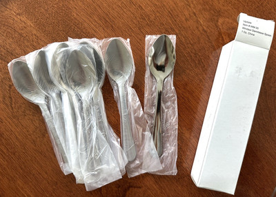 Demitasse Spoons, Set of 12 , Stainless Steel,  Windsor UPDATE INT'L. #WM-30